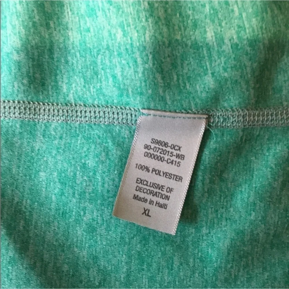 Champion Duodry short sleeve athletic tee Womans size XL green & gray - Picture 15 of 16